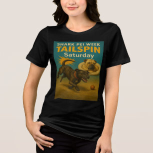 Shark Pei Week: Tailspin Saturday Tri-Blend Shirt