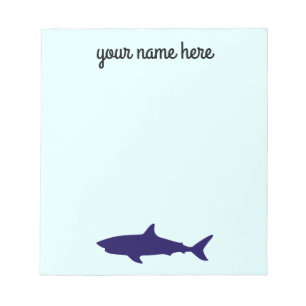 Shark Personalized Stationery Notepad