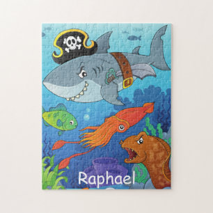 Shark Puzzle, Personalized Puzzle, Jigsaw Puzzle