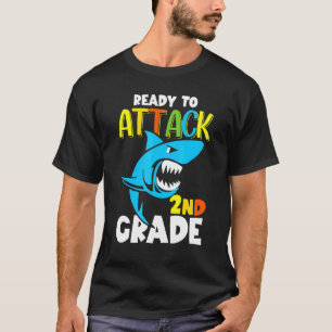Shark Ready To Attack 2nd Grade First Day Of Schoo T-Shirt