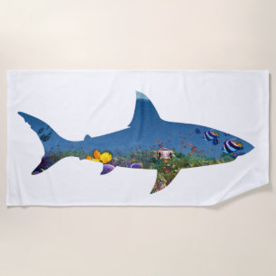 Shark Reef Beach Towel