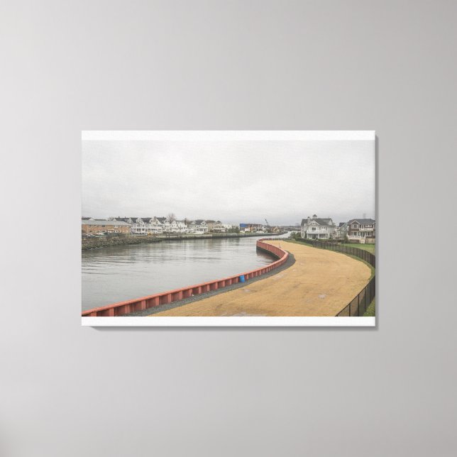 Shark River back bay Belmar NJ Canvas Print (Front)