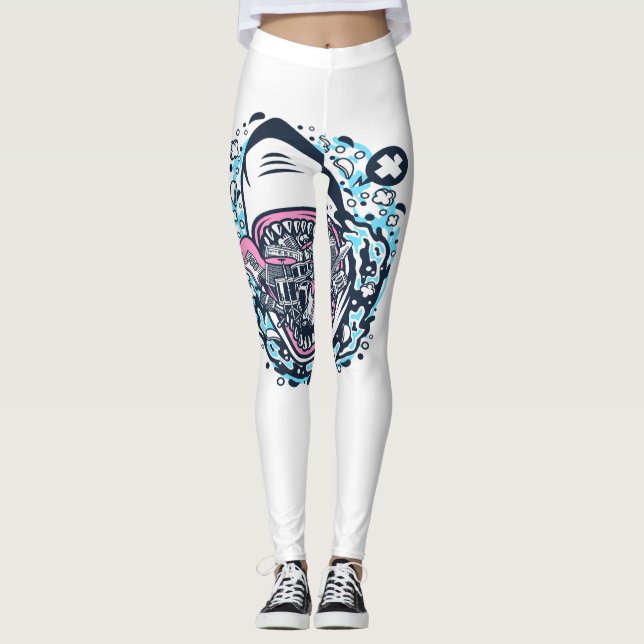 Shark Rock Leggings (Front)