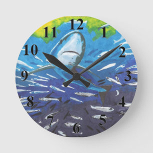 Shark Round Clock