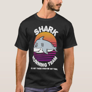 Shark Running Team Kids Men Women T-Shirt