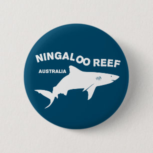 Shark Scuba Diving In Australia, Ningaloo Reef 2 Inch Round Button