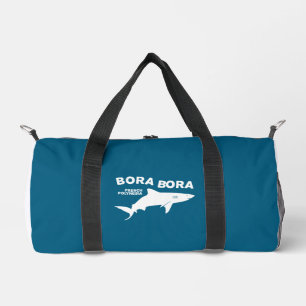 Shark Scuba Diving In Bora Bora Duffle Bag
