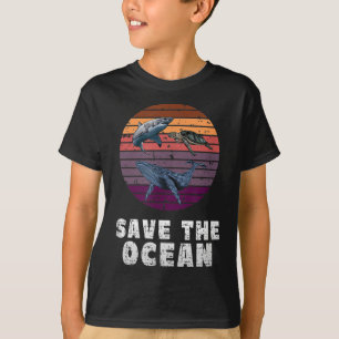 Shark, Sea Turtle, Whale, Environmental Protection T-Shirt