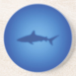 Shark silhouette coaster