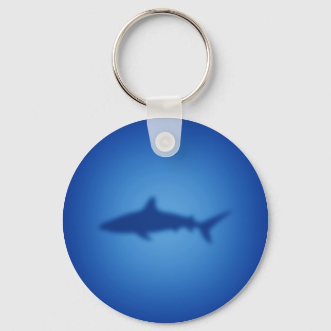 Shark silhouette keychain (Front)