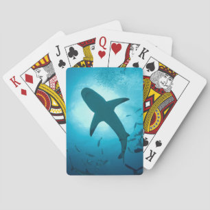 Shark Silhouette Playing Cards