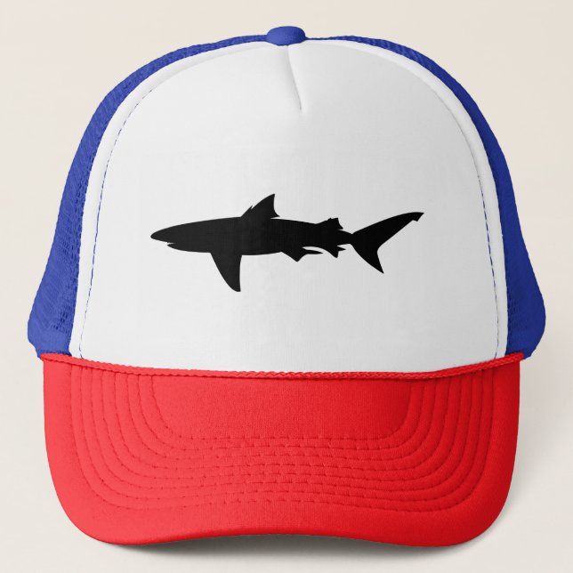 Shark silhouette trucker hat (Front)