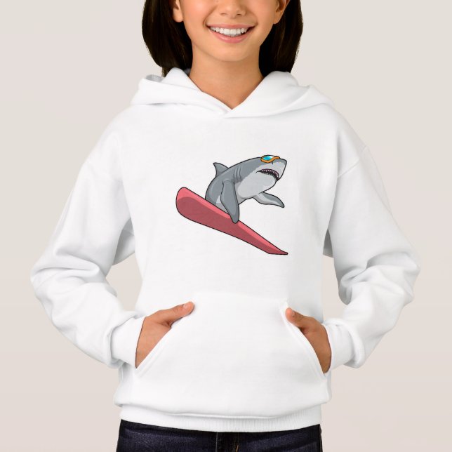 Shark Snowboarder Snowboard (Front)
