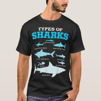 Shark Species Biology Different Types Of Sharks Ts T-Shirt