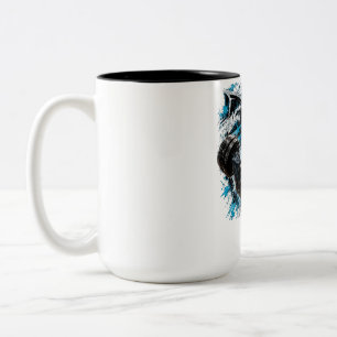 Shark Strength – Muscular Shark Bodybuilder Gym T- Two-Tone Coffee Mug