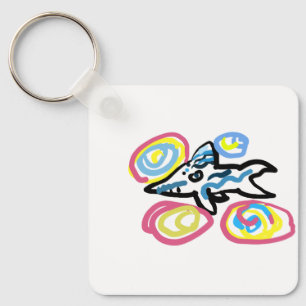 Shark summer keychain