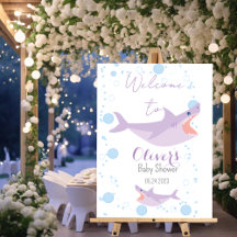 Shark Summer Party Baby Bash Welcome Baby Shower