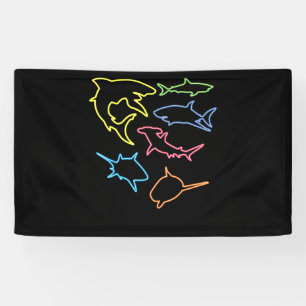 Shark Symbol - Cute Shark Lovers Gifts Banner