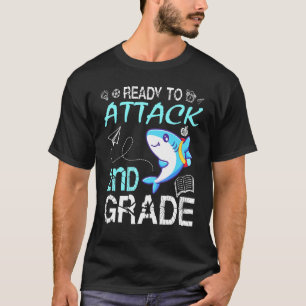 Shark Teacher Student Back School Ready To Attack  T-Shirt