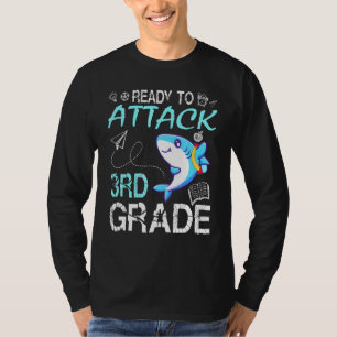 Shark Teacher Student Back School Ready To Attack T-Shirt