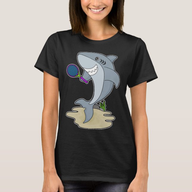 Shark Tennis player Tennis T-Shirt (Front)