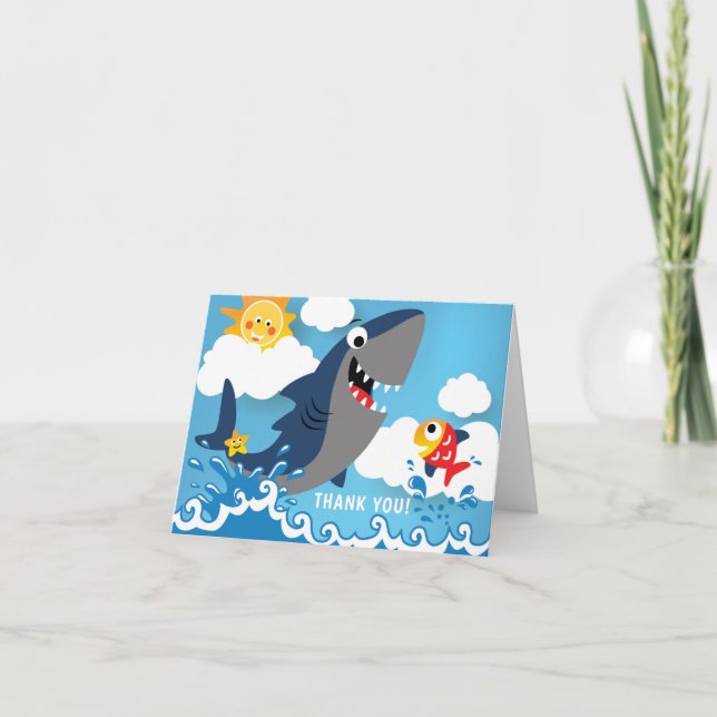 Shark Thank You Note Card (Front)