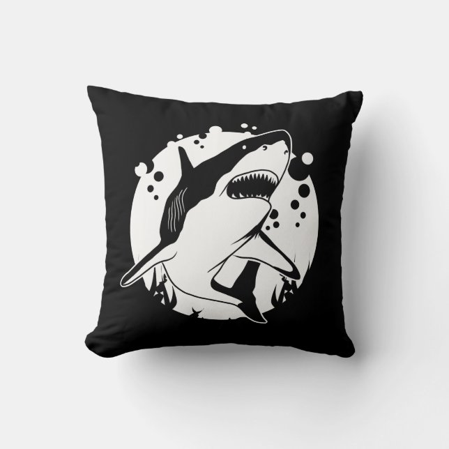 Shark Throw Pillow (Front)