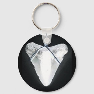 Shark tooth keychain