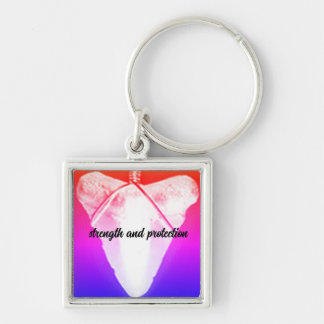Shark tooth keychain