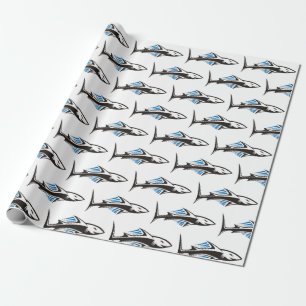Shark Tribal Icon 1 Pattern Wrapping Paper
