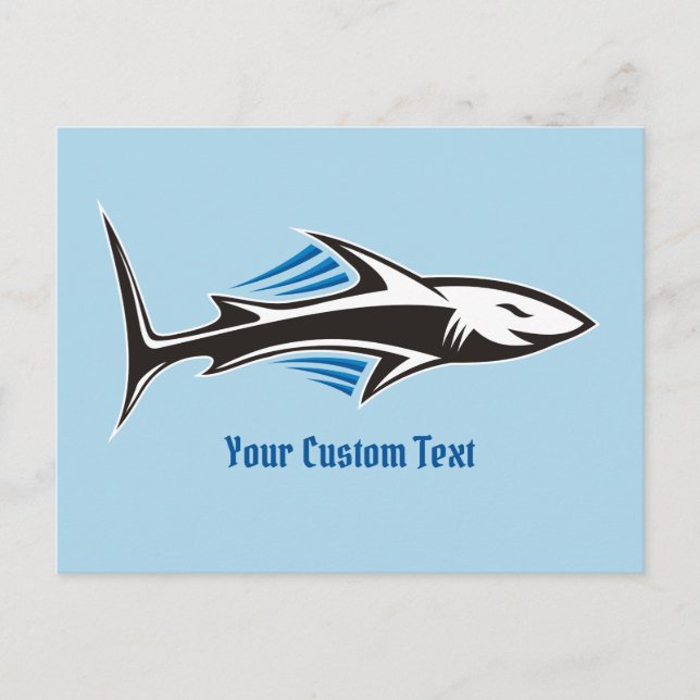 Shark Tribal Icon 1 Postcard (Front)