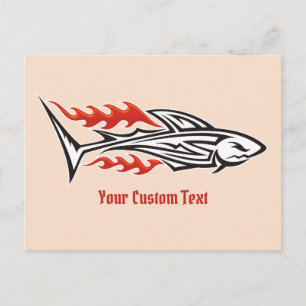 Shark Tribal Icon 2 Postcard