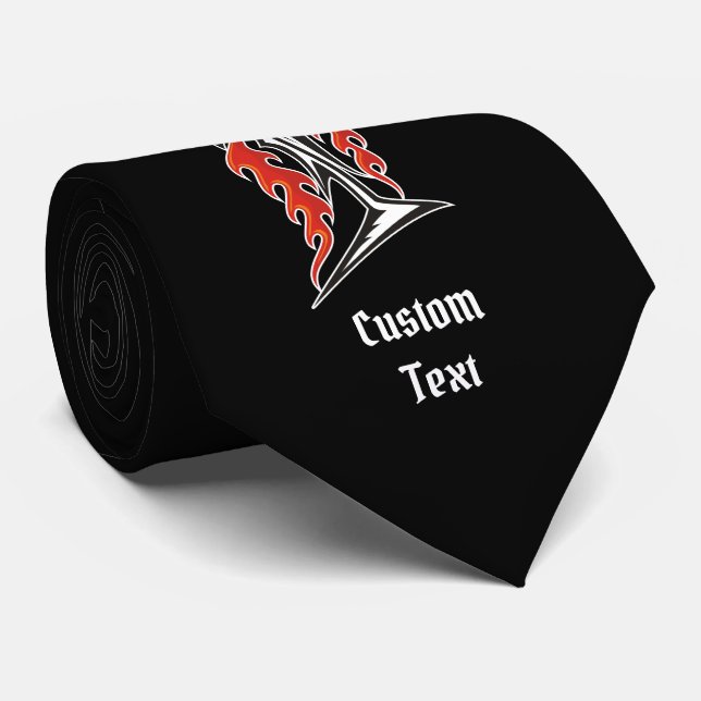 Shark Tribal Icon 2 Tie (Rolled)