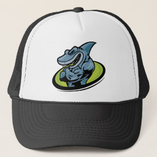 shark trucker hat