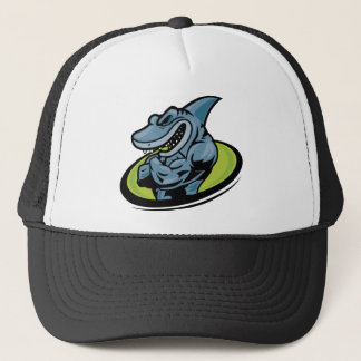 shark trucker hat