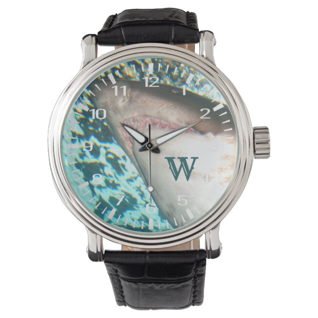 Shark Turquoise Waters Personalized Watch (Front)