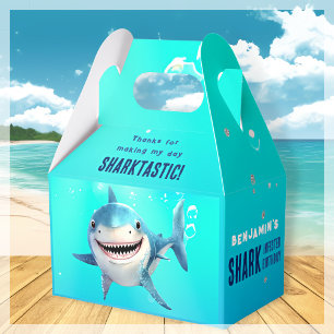 Shark Under The Sea Birthday Party Favor Box