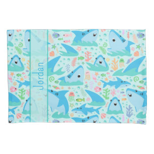 Shark Under The Sea Cute Personalized Pattern Pillowcase