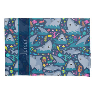 Shark Under The Sea Cute Personalized Pattern Pillowcase