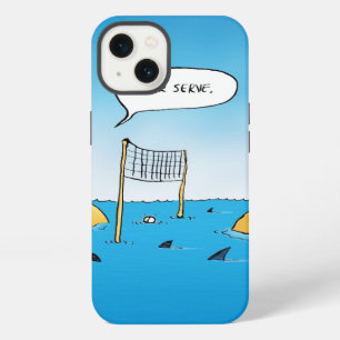 Shark Volleyball Funny Cartoon iPad Case