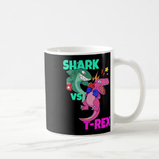 Shark Vs Dinosaur T Rex Boxing Gloves For Kids Boy Coffee Mug