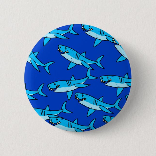 Shark Wallpaper 2 Inch Round Button (Front)