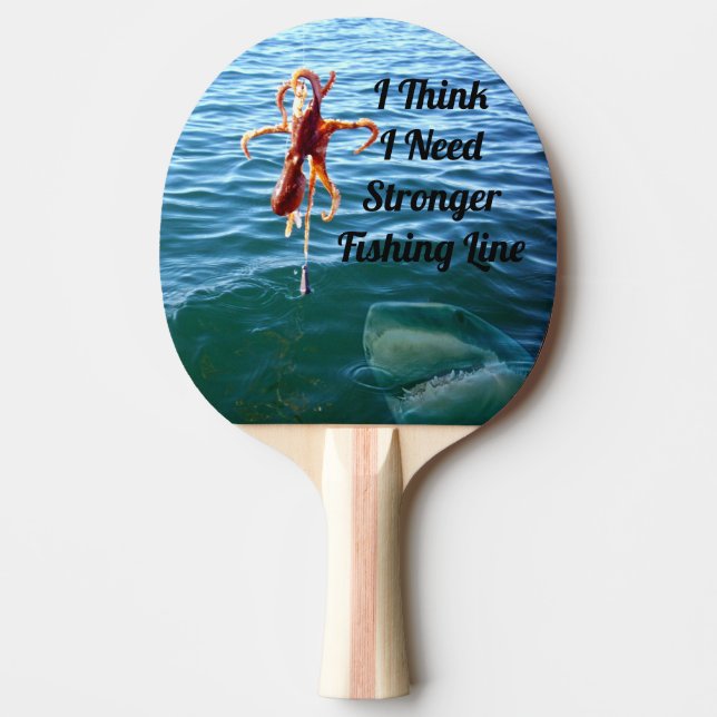 Shark Wanting To Eat A Octopus, Ping Pong Paddle (Front)