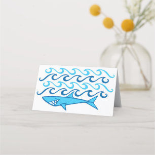 Shark Waves Place Card