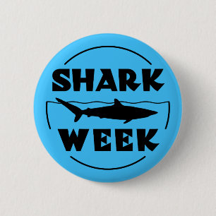 Shark Week 2 Inch Round Button