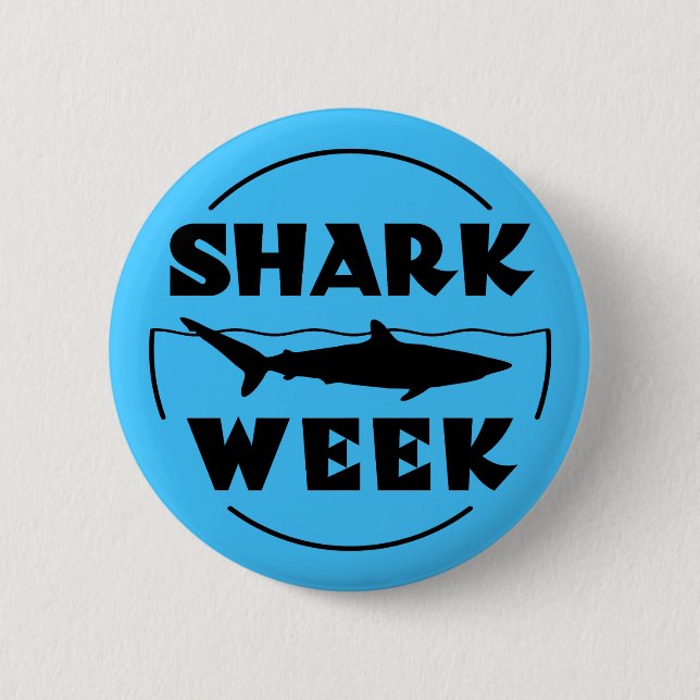 Shark Week 2 Inch Round Button (Front)
