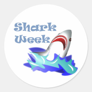 Shark Week Classic Round Sticker