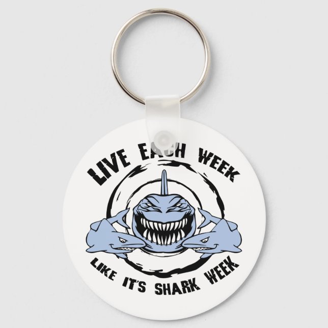 Shark Week Keychain (Front)