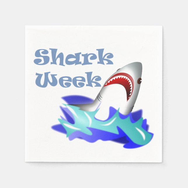 Shark Week Napkin (Front)