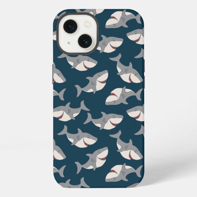 Shark Week Pattern Iphone Case Cover (Back)